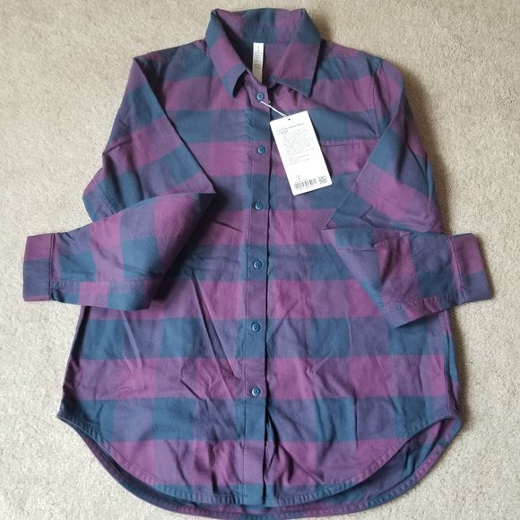 Lululemon | Full Day Ahead Shirt: Grape Flannel - Picture 7 of 9
